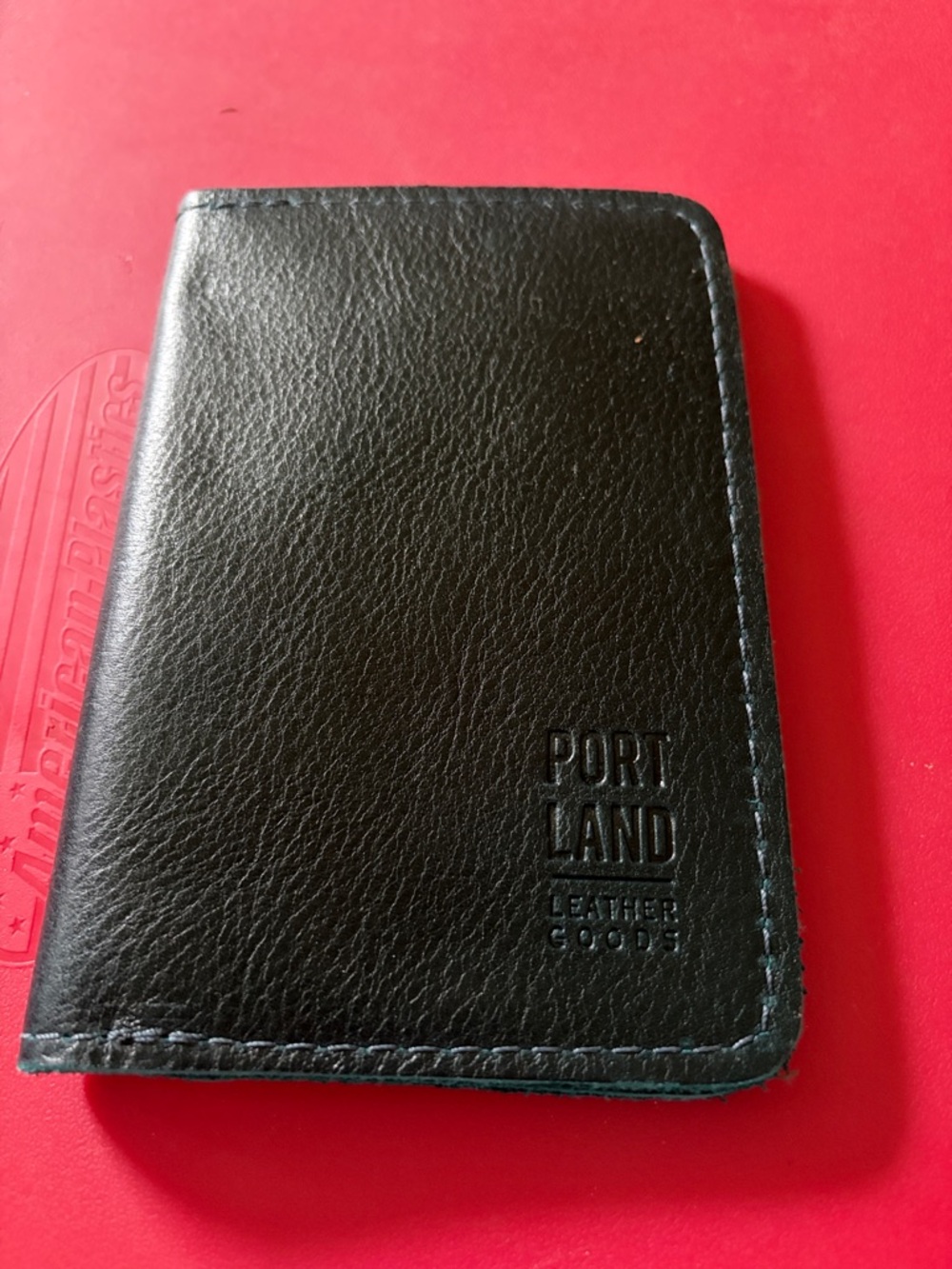 PORTLAND LEATHER Modern Passport Holder NWOT Boreal